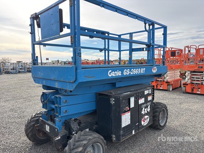 2017 Genie GS-2669 RT 4x4 Diesel Scissor Lift