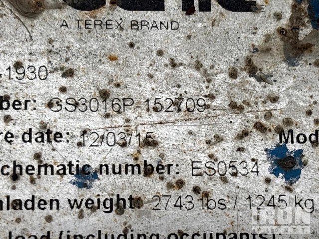 ELEVADOR TIJERA 2016 GENIE GS1930