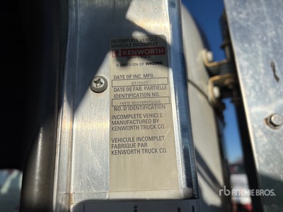 2008 Kenworth T800 9455 L 6x4 Sleeper Pressure Truck