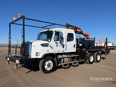 Palfinger PK11001-CM 12350 lb Knuckle Boom on 2016 Freightliner 108SD 6x4 Crew Cab Boom Truck