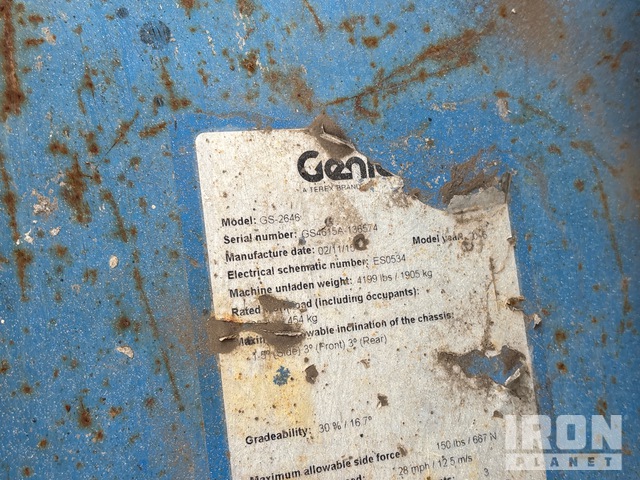 ELEVADOR TIJERA 2015 GENIE GS2646