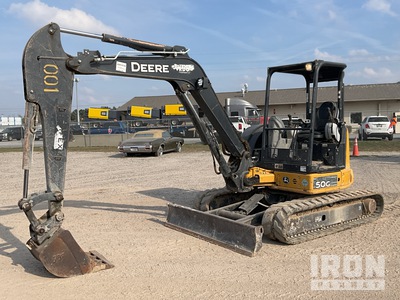 2018 John Deere 50G Mini Excavadora