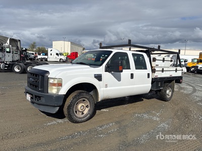 2010 Ford F-250 XL 4x4 Crew Cab Ciężarówka z płaską platformą