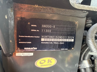 2021 Komatsu HM300-5 Camión Dumper Articulado