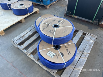 Quantity of (3) 2024 Powertek SW303 3 in x 300 ft PVC Discharge Hose (Unused)