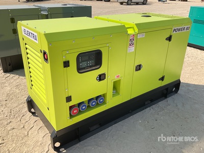 2025 Elektra EL80 80 kVA Skid-Mounted Generator Set (Unused)