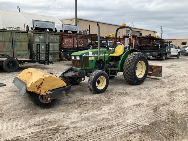 John Deere 5105 Broom Tractor