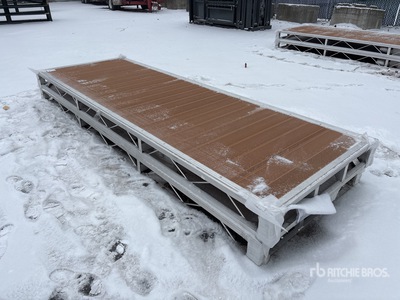 Quantity of (2) 2025 BYT BDF412 4 ft x 12 ft Aluminum Boat Dock Section Kit (Unused)