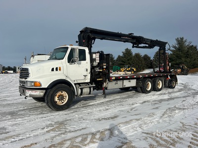 2008 Hiab 435K 6200 lb Knuckle Boom on 2007 Sterling LT9500 6x4 Boom Truck