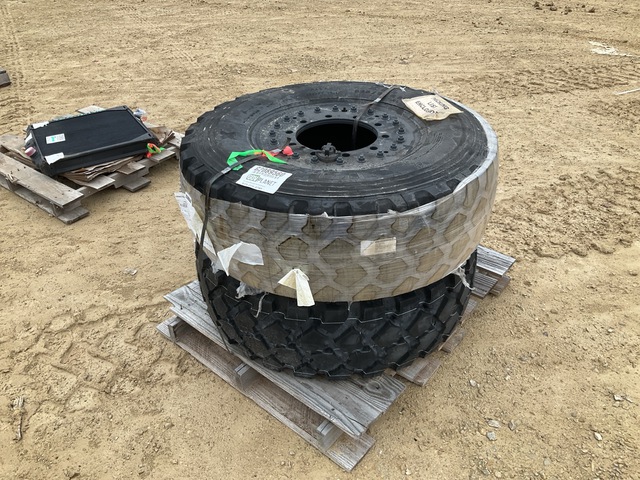 (2) Michelin 365/80R20 Tires w/Wheels