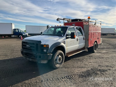 2008 Ford F-550 XL 4x4 Crew Cab Service Truck