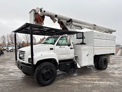 Altec LRV55 55 ft on 2000 GMC 3500 4x2 Bucket Truck