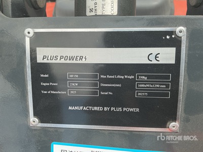 2025 Plus Power HF150 3 wheels mini Wiellader (Unused)