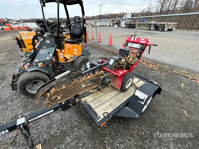 2019 Barreto E924HM-4MS Walk Behind Mini Sleuvengraver w/ Trailer