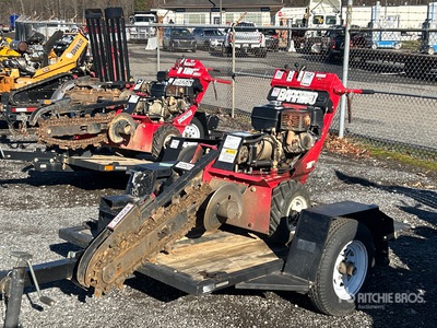 2019 Barreto E924HM-4MS Walk Behind Mini Scavatrincea w/ Barreto Trailer