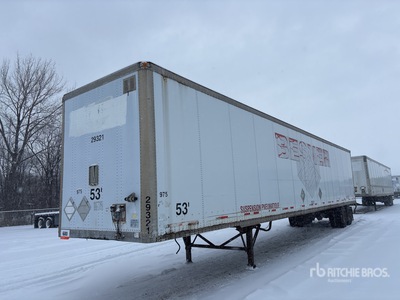 1999 Wabash 53 ft x 102 in T/A Remorque fourgon