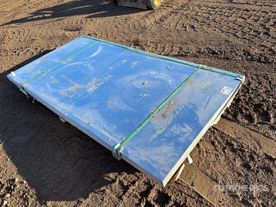 Quantity of 4 ft x 8 ft Galvanized Stalen platen (Unused)