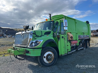 International 7400 6x4 Side Loader Waste Collection Truck (Inoperable)