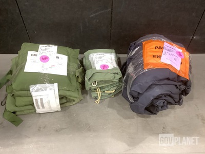 (5) Barracks Bags, (35) Duffel Bags, (16) All-Weather Coats & Assorted Items