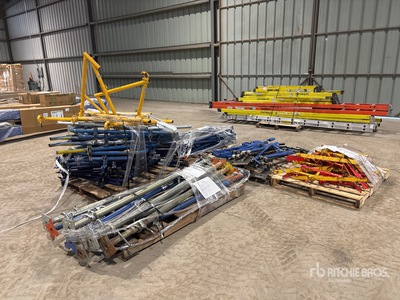 Quantity of (5) Pallets of Concrete Form Braces and Brackets