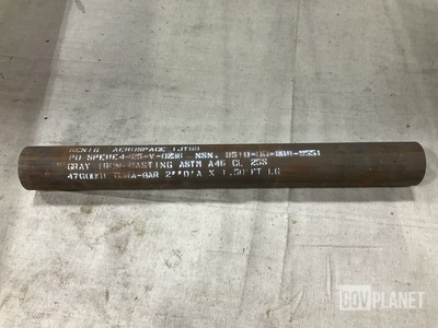 (5) 1' 6" x 2" of Kenig Aerospace CLASS 25 ASTM A4 Round Iron Bars