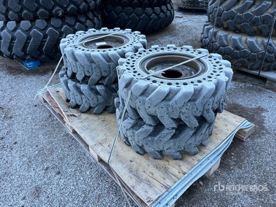 Quantity of (4) 33X12-16 Solid Tires