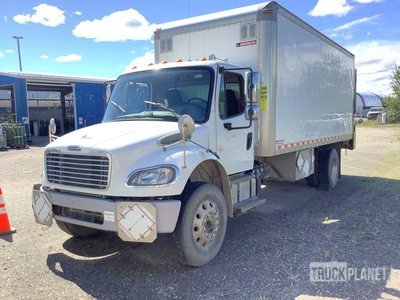 2014 Freightliner M2 106 4x2 Cylinder Route Truck 4x2 Electric lift platform on the back of the truck does not fold out. It only raises and lowers