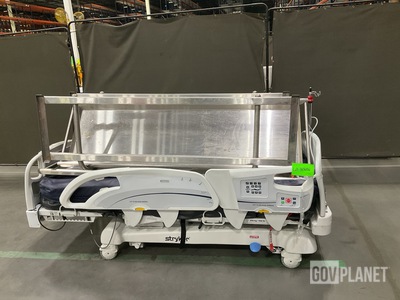 (1) Stryker Hospital Bed & (1) Jewett Refrigerator MC-2 Cart