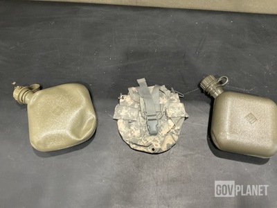 (174) Water Canteens, (300) General Purpose Canteen Pouches & Assorted Items