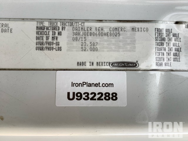 CAMIóN 2016 FREIGHTLINER