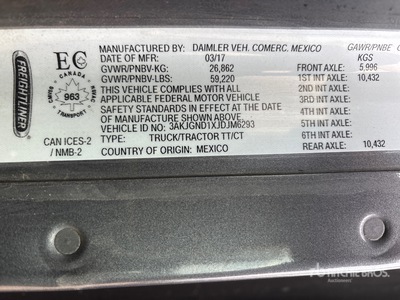 2018 Freightliner Coronado 122SD 6x4 T/A Sleeper Truck Tractor