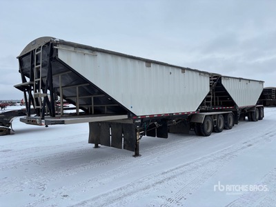 2019 Lode King 28 ft Super B-Train Lead Belly Grain Trailer
