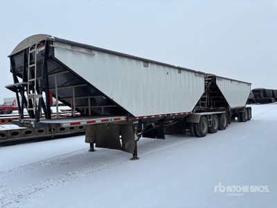 2019 Lode King 28 ft Super B-Train Lead Belly Grain Trailer