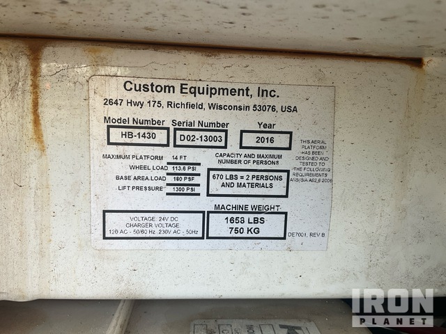 ELEVADOR TIJERA 2016 HYBRID HB1430S2