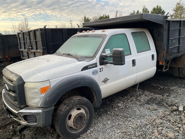 2014 Ford F-450 XL 4x4 Crew Cab Dump Truck (Inoperable)