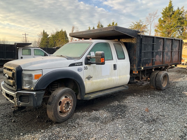 2015 Ford F-450 XL 4x4 Extended Cab Dump Truck (Inoperable)
