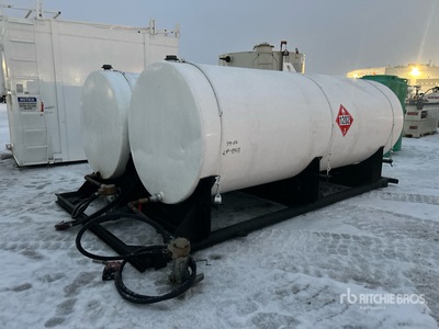 8800 L Skid Mounted Steel Dual Fuel Tank