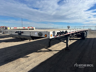 2005 Chaparral 53 ft Quad/A Flatbed Trailer