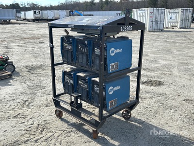 2007 Miller XMT 350 350 A Skid-Mounted Multi-Process Multi-Operator Welder