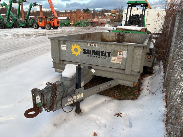 2015 Felling FT-10DTHD-G 12 ft T/A Dump Utility Trailer