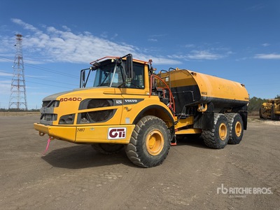 2018 Volvo A25G 5000 gal 6x6 Articulated Water Truck