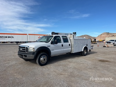 2007 Ford F-550 XL 4x4 Crew Cab Service Truck