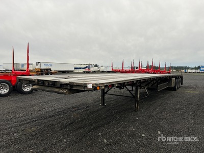 1997 Fruehauf 53 ft Quad/A Flatbed Trailer