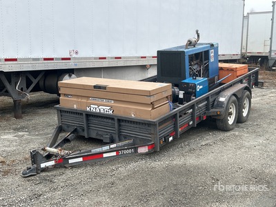 2616-ELIT E5 16 ft T/A C/W Miller Big Blue Air Pak Welder, Miller Dynasty 400, Miller Coolmate 4 Knaack job site box Trailer utilitario