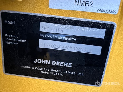 2024 John Deere 35P Mini Excavator