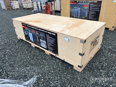 TMG MS1624 16 x 25 x 10 ft Metal Shed (Unused)