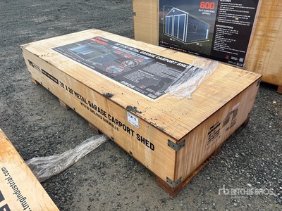 TMG MSC2020F 20 x 20 ft x 12 ft 6 in Metal Carport (Unused)