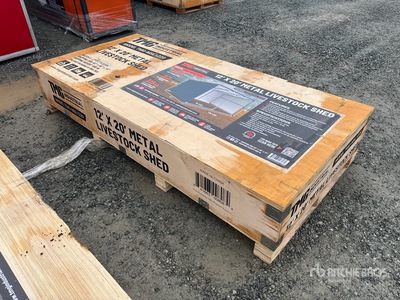 TMG MSL1220 20 ft x 12 ft Metal مأوى الماشية (Unused)