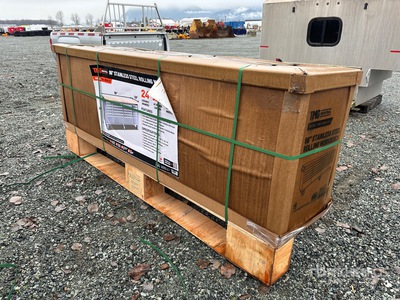 TMG WB9624S 8 ft 24-Drawer Stainless Steel Workbench (Unused)