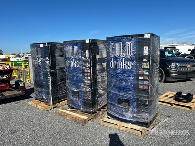 Quantity of (3) 8 Drink Vending Machines